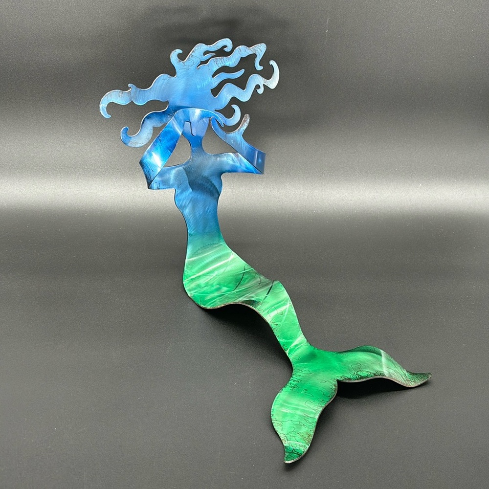 Hays Cash Metal Mermaid Wine Bottle Holder